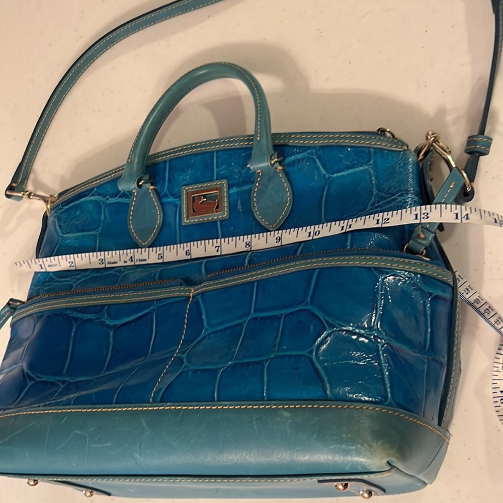 Dooney & Bourke Dillen Blue Aqua Satchel - Picture 11 of 13